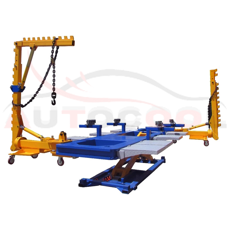 Europe type car bench auto collision frame machine with scissor lift/ car body shop equipment frame straightening systems