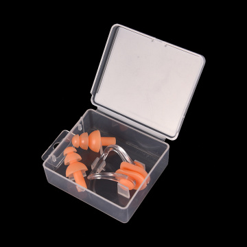 (1pcs Nose clip+2pcs Ear plug) With Box Ear Plugs Swimming Earplug Nose Clip Set Kit Sports Swimming Pool Accessories