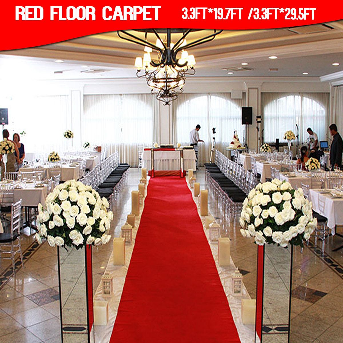 6/9/13/15m Red Outdoor Carpet Wedding Banquet Celebration Film Festival Event Reward Decoration Carpet Red Corridor Stairs Pad