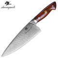 8 Inch Utility Chef Knife Forged Damascus Steel Cleaver Kitchen Knives Cooking Slicing Cutting Meat Chef Knife With Gift Box