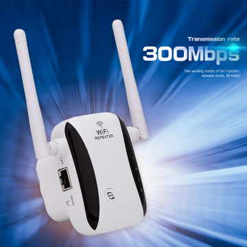 300Mbps WiFi Repeater Range Extender Wireless 2.4GHz Wi-Fi WiFi AP Access Point for Office Caring Computer Supply
