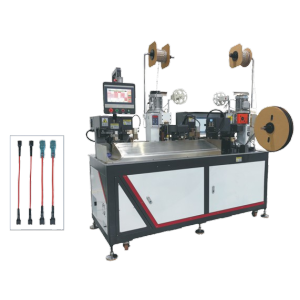 Double-Head Crimping Heat-Shrink Tubing Machine