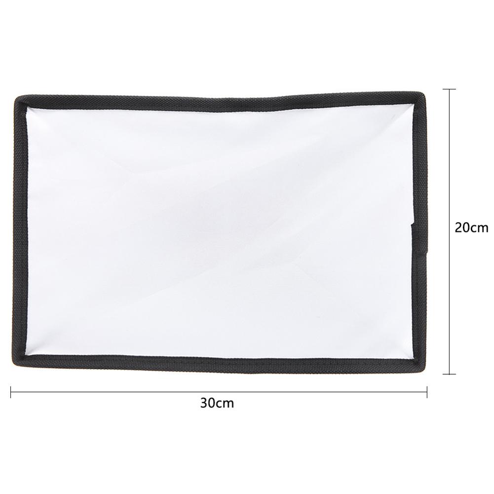 Flash Diffuser Reflector Softbox Professional Diffuser Speedlight Soft Box Universal Flash Light Softbox 20x30cm Light Box