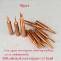 10pcs/Set 900M-T Electric Soldering Tip Pure Copper Iron Head Series Welding Tool Tool Kits