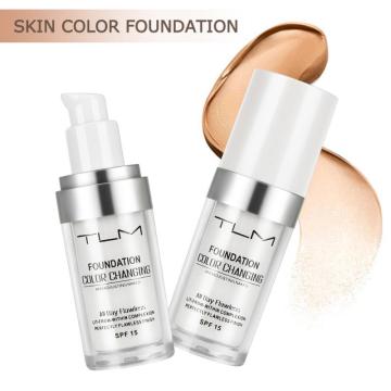 TLM Temperature Change Complexion Brightening Concealer Liquid Foundation Make Up Coverage Long Lasting Face Cream Beauty TSLM1