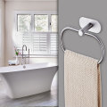 Bathroom Towel Holder Stainless Steel Towel Ring Holder Hanger Wall-Mounted Round Towel Rings Home Hotel Bathroom Accessory