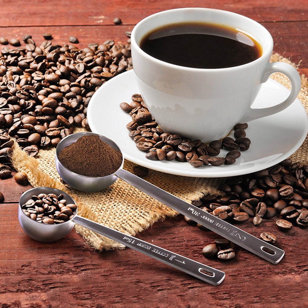 15ml/30ml Long Handle 304 Stainless Steel Milk Coffee Powder Scoop Measuring Spoon Measure Spoon Coffee Tea Tools Accessories