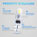 10Pcs T5 Led Bulb W3W W1.2W Led Canbus Car Interior Lights Dashboard warming indicator Wedge Auto Instrument Lamp 12V