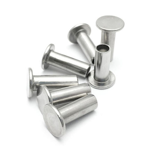 30pcs M3 Flat head Semi-tubular rivet Flats round heads Hollow Stainless steel 304 rivets 4mm-30mm Length