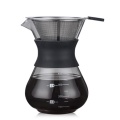 200ML Pour Over Coffee Maker Filter Dripper Glass Container Coffee Percolators Stainless Steel Coffee Filter