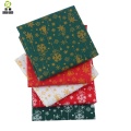 Shuanshuo Christmas Pattern Linen Fabric DIY Christmas Decoration Fabric For Patchwork Dress Sofa Curtain45X45CM M1-3-2