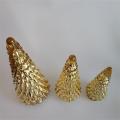 Golden Christmas Tree Shaped Decorations