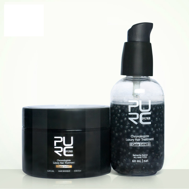 PURC New arrivals Caviar Extract Chronologiste Luxury Hair Treatment Set Make Hair More Soft / Smooth / Shine Best hair care set