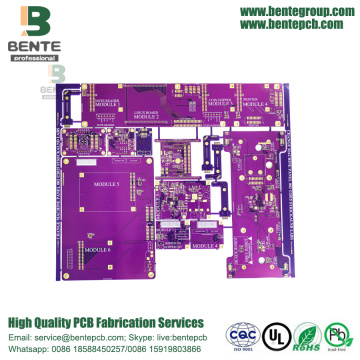 High-precision Multilayer PCB 6Layers Purple