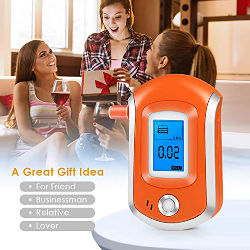 Alcohol Tester Professional Digital Breathalyzer Breath Analyzer with Large Digital LCD Display 11 Pcs Mouthpieces