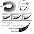 Professional factory wholesale lovely single set flat lash extension Ellipse