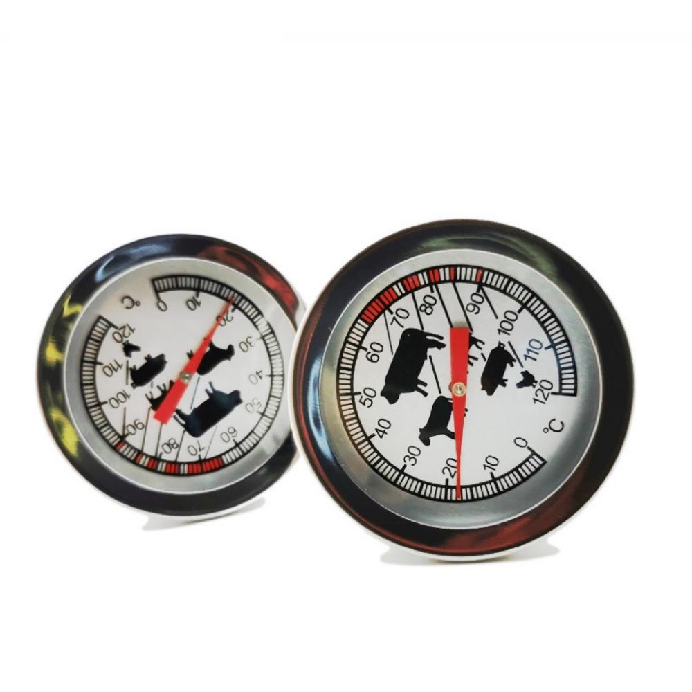 Analog Meat Bbq Dial Thermometer With Animals Printing