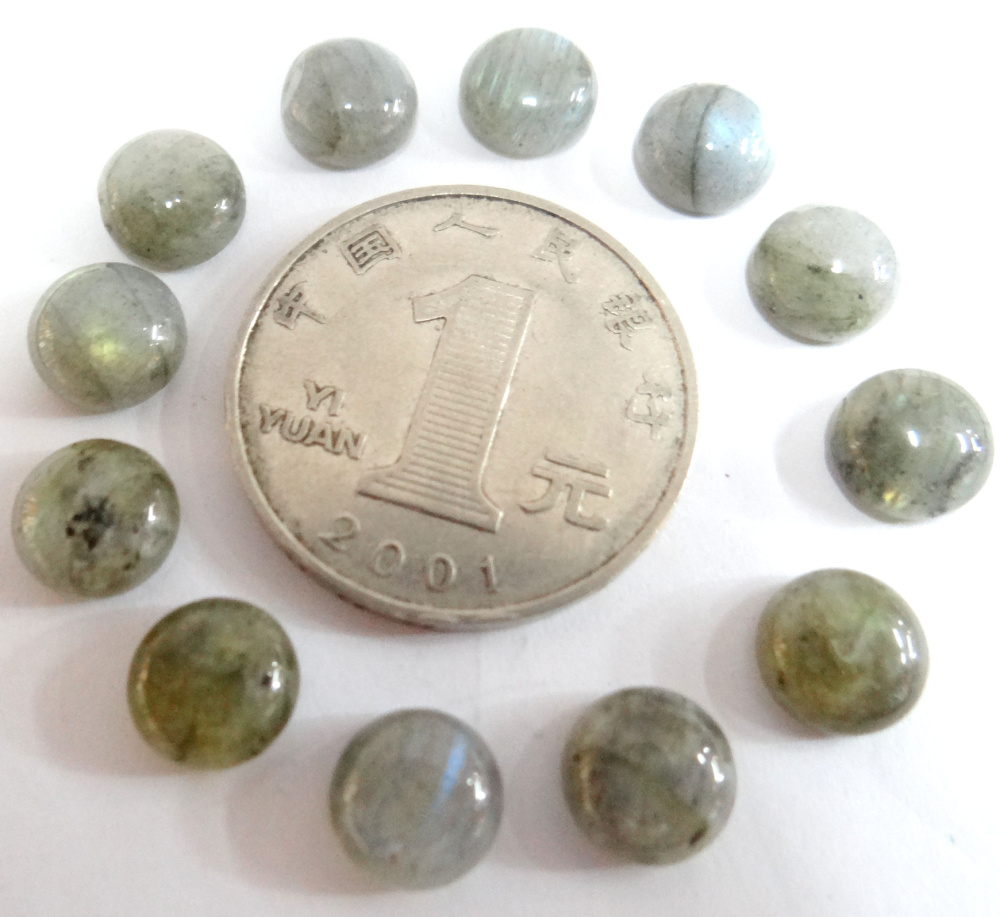 8mm Natural stone Turquoises labradorite Quartz crystal Cabochon Pendant for diy Jewelry making necklace Accessories30PCS