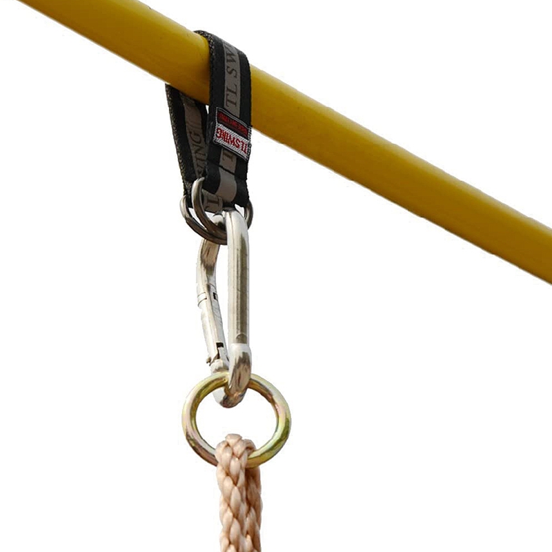 4Pcs Tree Swing Hanging Straps Kit with Safer Lock Snap Carabiner Hooks for Tree Swing & Hammocks Easy Fast Installation