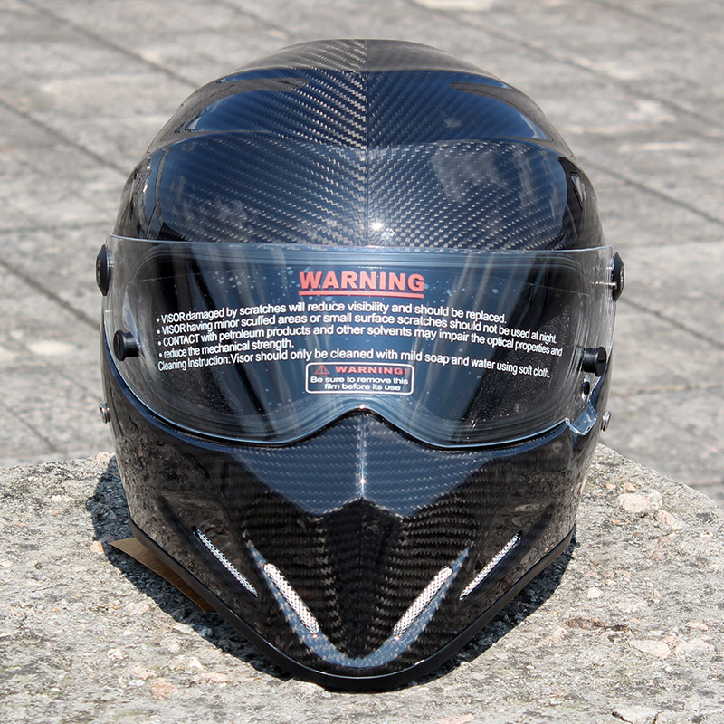 2020 New ATV-4 Motorcycle Helmet Carbon Fiber Coat Mount Motorcycle Full Face Helmet Capacete Motocross Four Seasons General XS