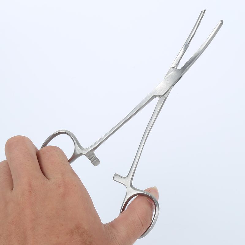 18cm Fly Fishing Locking Elbow Scissor Plier Hemostat Fishing Tackle Hook Remover Fish Use Scissors for Fishing Tools Pesca 8