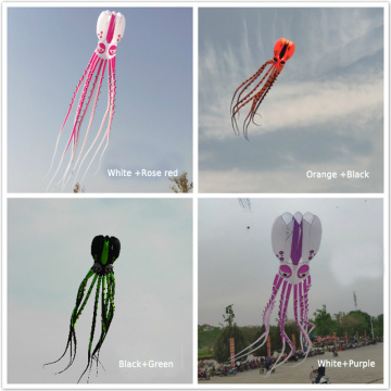 free shipping high quality 20m octopus kite pendant large soft kite ripstop nylon fabric kite line ma laosi walk in sky