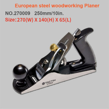 250mm European Carbon Steel Big Hand Wood Planer Easy Operated T10 alloy steel blade Diy Woodworking Tool