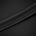BISON DENIM Fashion Automatic Buckle Black Genuine Leather Belt Men's Belts Cow Leather Belts for Men First Layer Cowskin N71442
