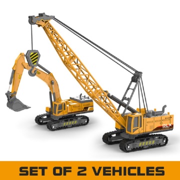 Crane Toy Construction Vehicle 1:50 Diecast Engineering Toys Truck Tractor High Simulation Boys Machine Model Toys For Children