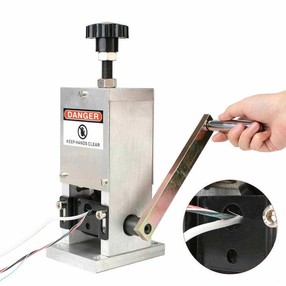 Manual Wire Stripping Machine 1.5-25mm with Hand Crank Portable Wire Stripping Tool Aluminum Construction