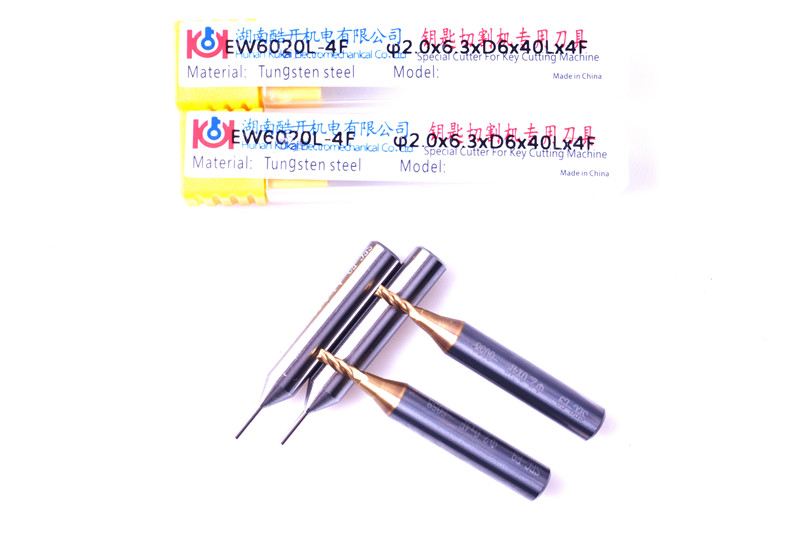 Original drill bit 2.0mm end milling cutter and 1.0mm key cutter for SEC E9 E9Z key cutting machine free shipping