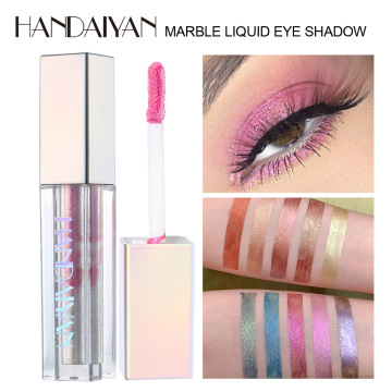 HANDAIYAN Gilitter Liquid Eyeshadow With Brush Light Hydrating Eye Cosmetic Makeup Shimmer Waterproof Party Makeup TSLM2