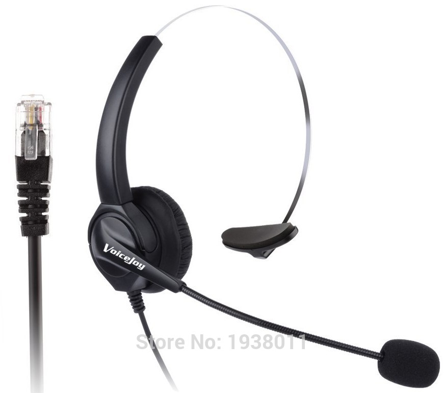 NEW Additional 1 PCS EAR PAD +RJ9 plug headset Call center office headset ONLY for CISCO Telephone 6921 7960 7960 8941 8945 etc
