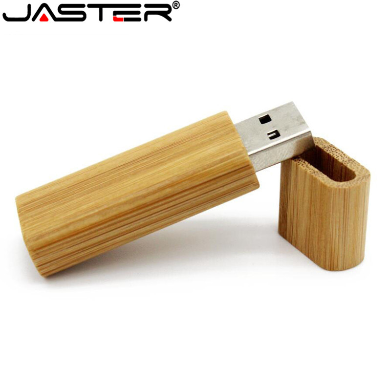 JASTER Wooden bamboo USB flash drive pen driver wood chips pendrive 4GB 8GB 16GB 32GB 64GB memory card USB Gift 1PCS free logo