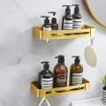 Bathroom Accessories Set Brushed Gold Corner Shelf,Towel Rack,Towel Hanger Paper holder,Toilet Brush Holder Bath Hardware Sets