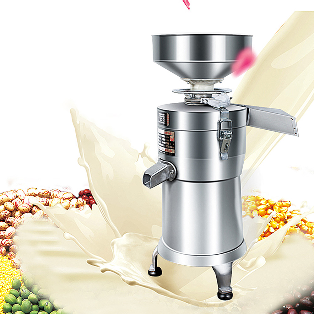 Electric Soybean Milk Machine Ginder Semi-automatic Juicer Commercial SoyMilk Filter-free Refiner Soymilk Machine Blender