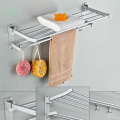 towel racks for bath Kitchen high quality Towel Rack Hanging Holder Organizer Bathroom Cabinet Cupboard Hanger 2-Tier Wall Mount