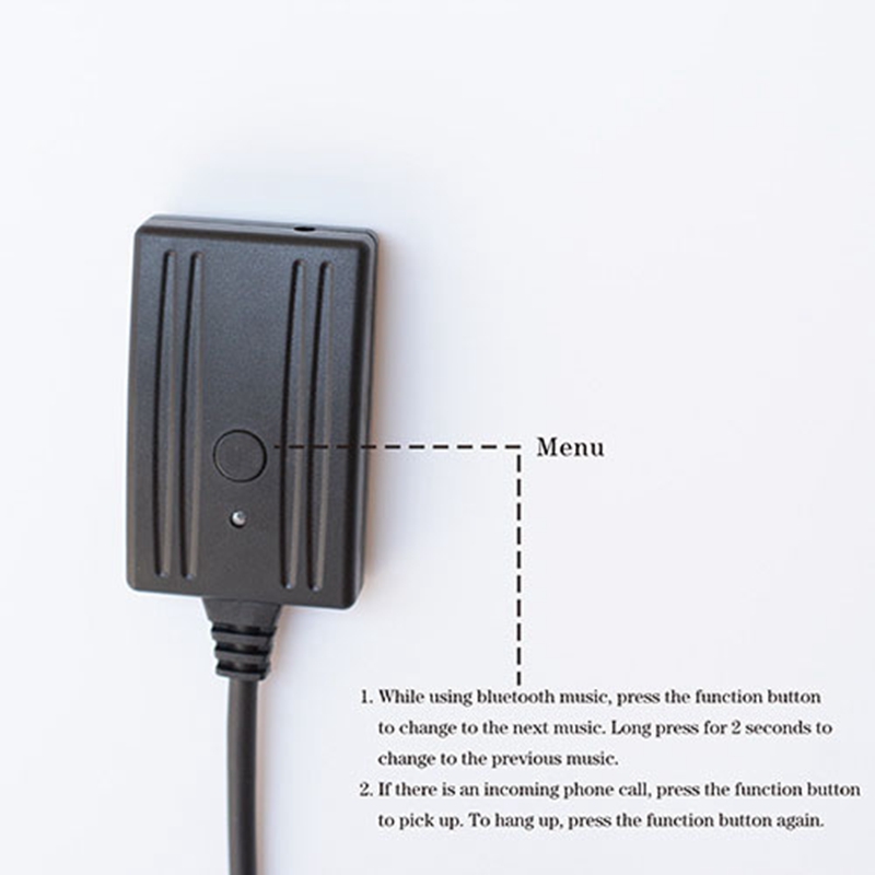 Motorcycle Bluetooth Aux Adaptor Bluetooth 5.0 Module Cable with MIC for HONDA GL1800 Goldwing