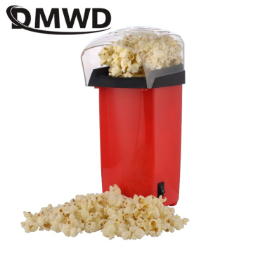 DMWD Electric Popcorn Maker Household Automatic Mini Hot Air Popper DIY Corn Popcorn Making Machine For kids Children EU US Plug