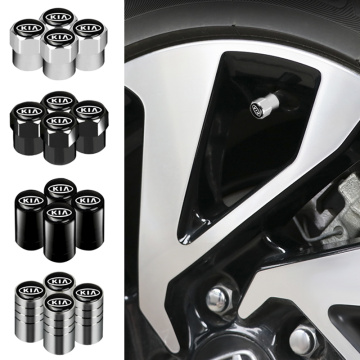 4pcs Car Wheel Tire Valve Tyre Caps cover For KIA Sid Rio Soul Sportage Ceed Sorento Cerato K2 K3 K4 K5 Car Accessories Styling