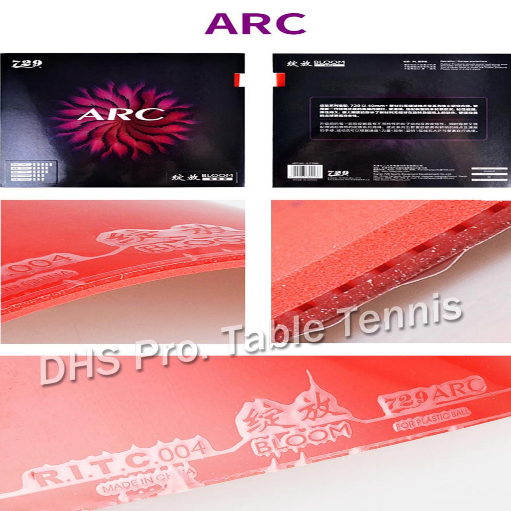 2018 NEW 729 BLOOM series table tennis rubber with sponge speed arc power control spin for ping pong paddle