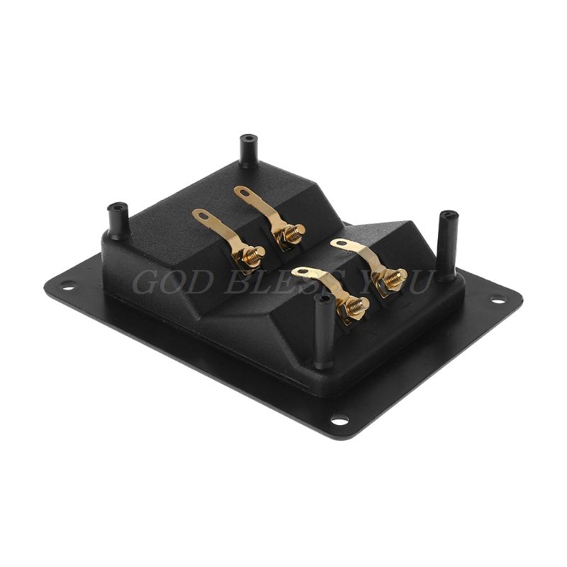 Terminal Cup Connector 266 Parts Express Binding Posts Gold Banana Jacks Recessed Bi-Amp Speaker Box Black Drop Shipping