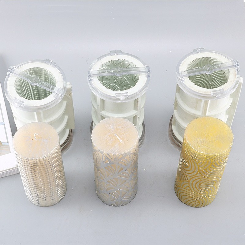 New Multi-model Multi-shape DIY Candle Mold Rubber Mold Beeswax Aromatherapy Cylinder Candle Mold
