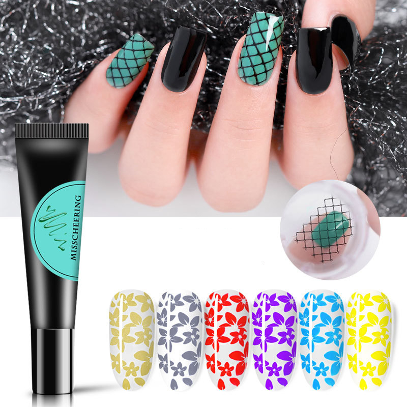 12 Color 8ml Nail Stamping Gel Painted Rubber Hose Printing Template DIY Design Manicure Nail Printing Glue Nail Art TSLM1