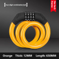 Bicycle Lock Combination Number Code Bike Bicycle Cycle Lock 12mm By 650mm Steel Cable Chain Bicycle Accessories