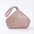 New Arrival Soft Women Evening Bags Diamond Rhinestones Clutches Silver Black Gold Crystal Wedding Party Handbags Purse