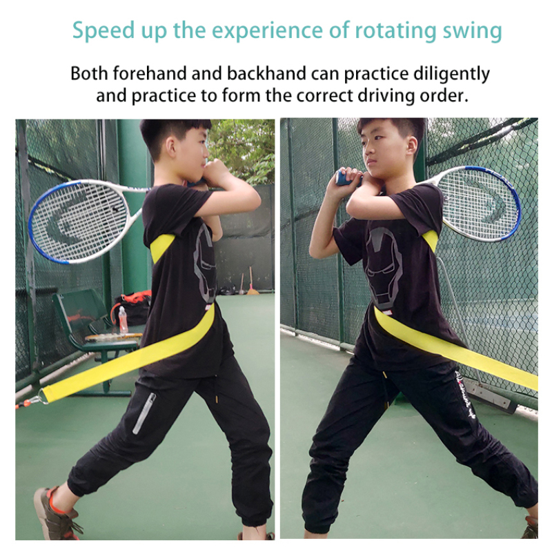 Tennis Training Belt Tennis Swivel Trainer Ball Machine Self-study Training Tool Practice Equipment