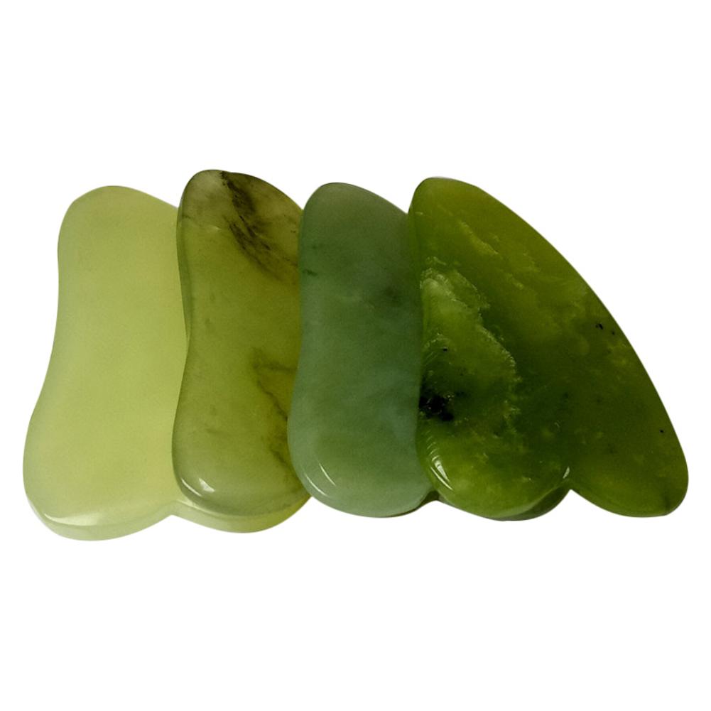 Natural Jade Scraping Board Facial Massager Pressure Therapy Scraper Health Care Beauty Massage Tool For Face