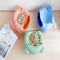 Creative Fruit Bowl Hemispherical Desktop Plastic Trash Can Double-layer Melon nut Tray Storage box