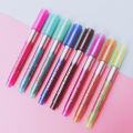8 Colors Metallic Double Lines Art Markers for Calligraphy Lettering Color Scrapbooking Stationery Art Out line Pen Drawing Pens
